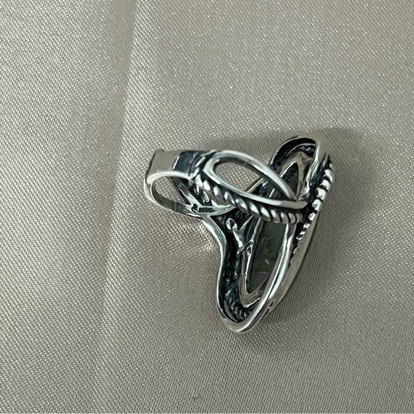 Carolyn Pollack CP Relios Southwest Sterling Silver 925 Labradorite? Ring Size 8 - Picture 10 of 14